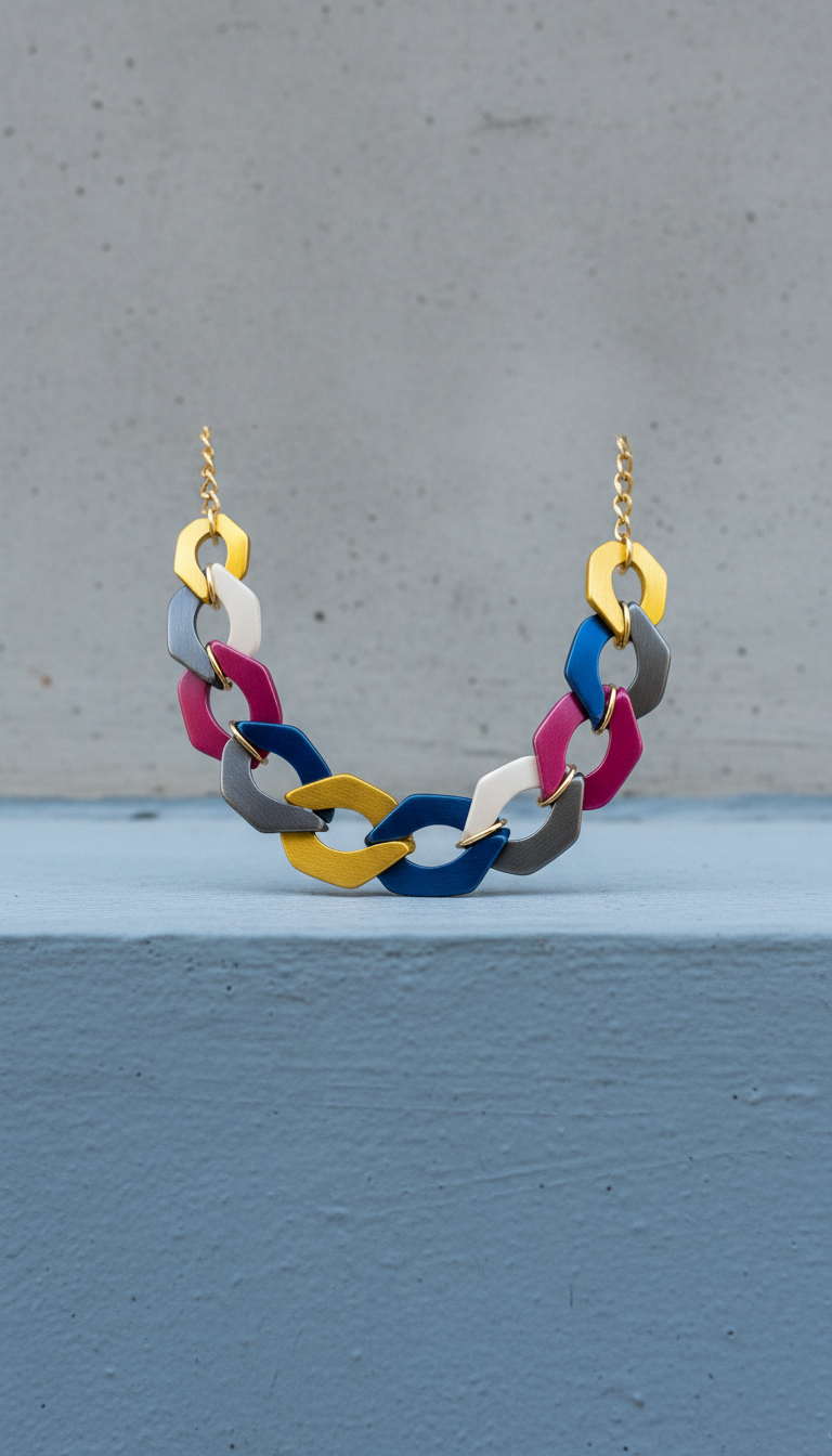 Chunky Alloy Link Necklace